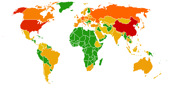 Location of compromised web sites